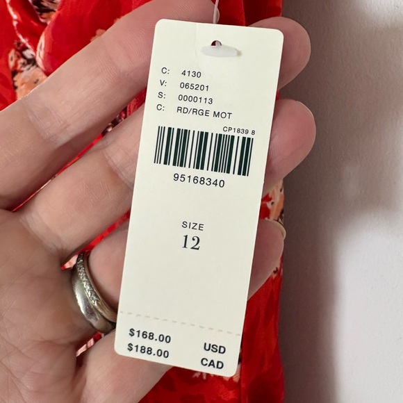 Floral Red Dress - Picture 3 of 12